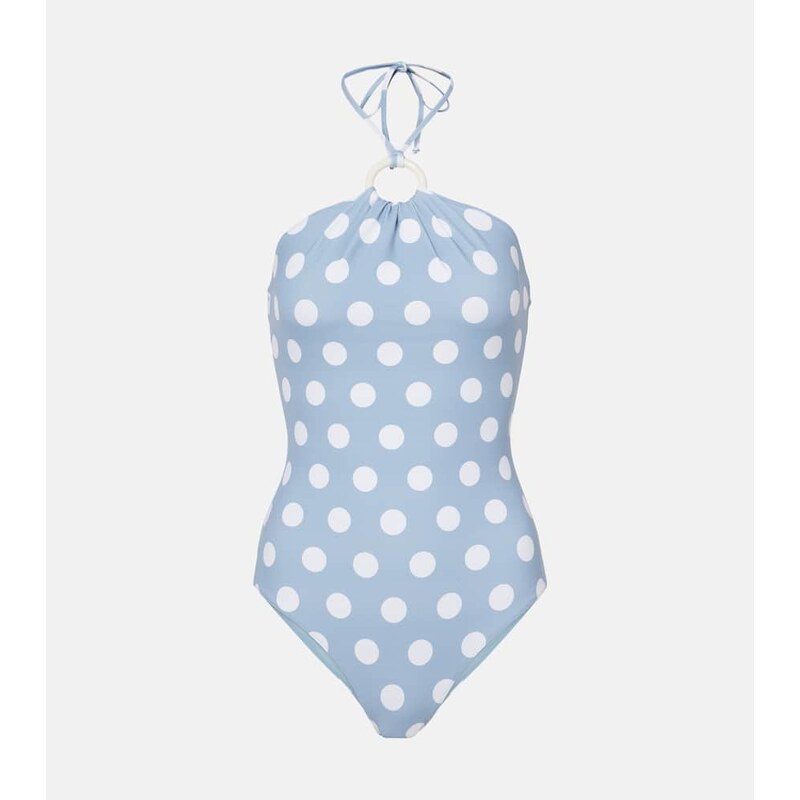 Marysia Avalon halterneck polka-dot swimsuit