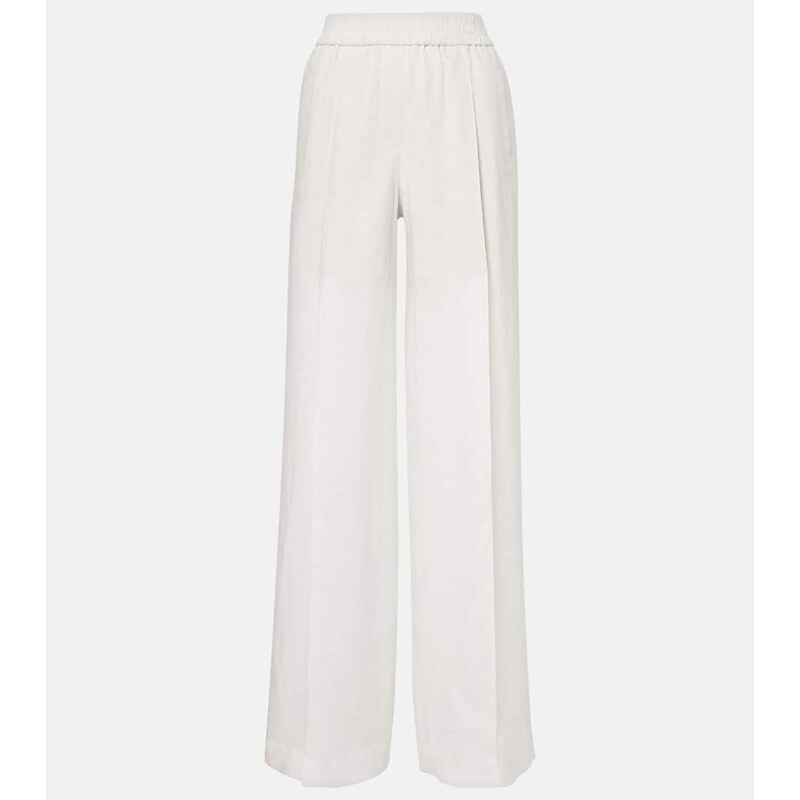 Brunello Cucinelli Linen wide-leg pants