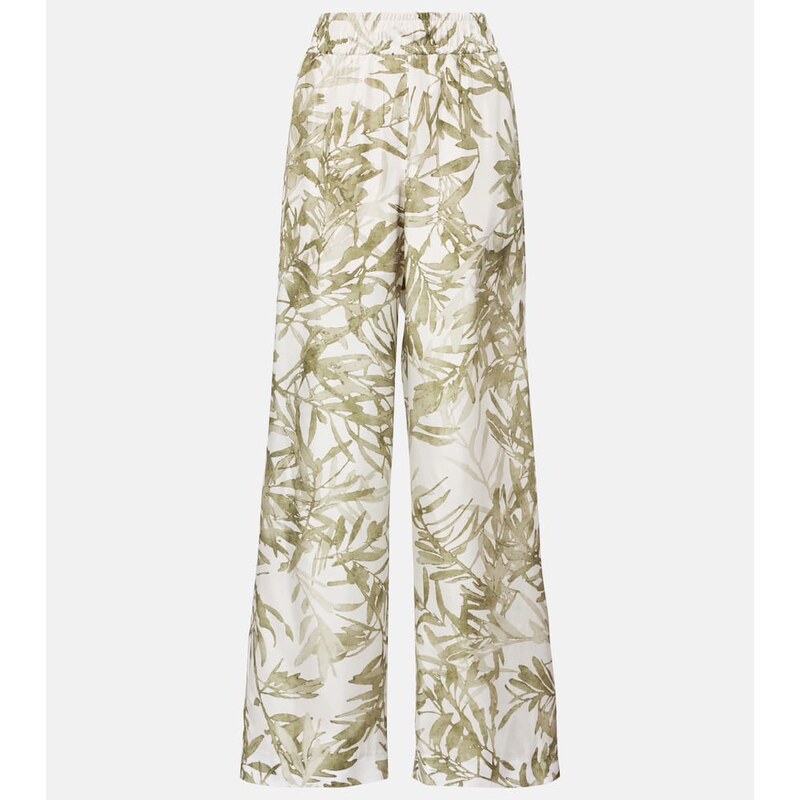 Brunello Cucinelli Silk wide-leg pants