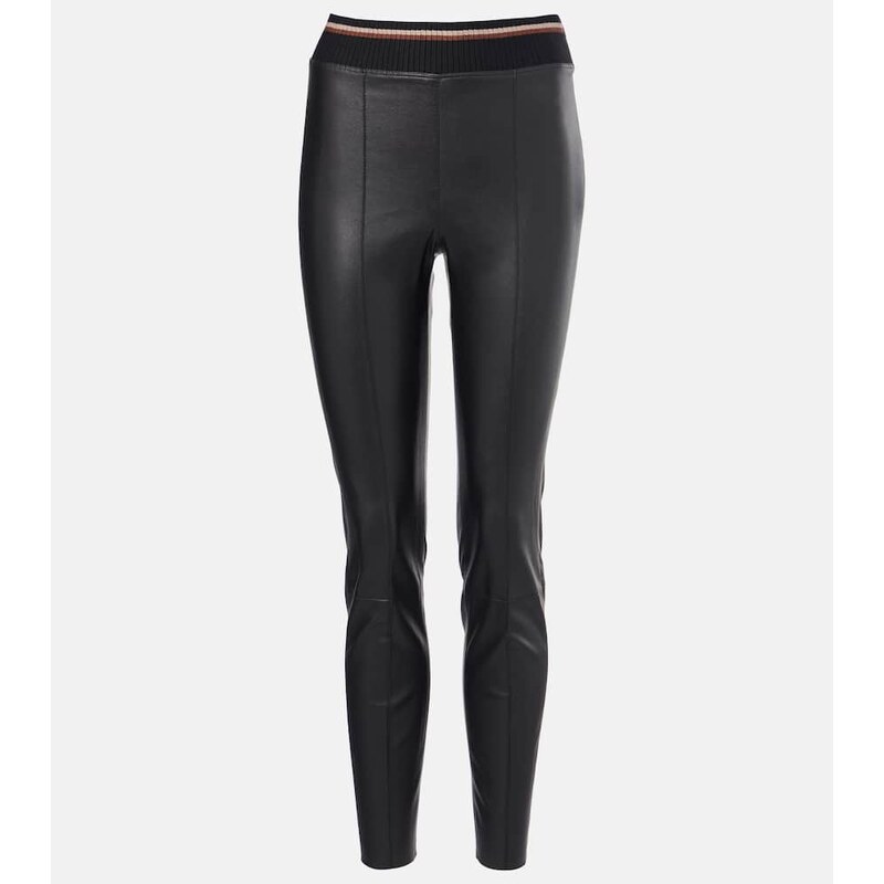 Brunello Cucinelli Leather slim pants