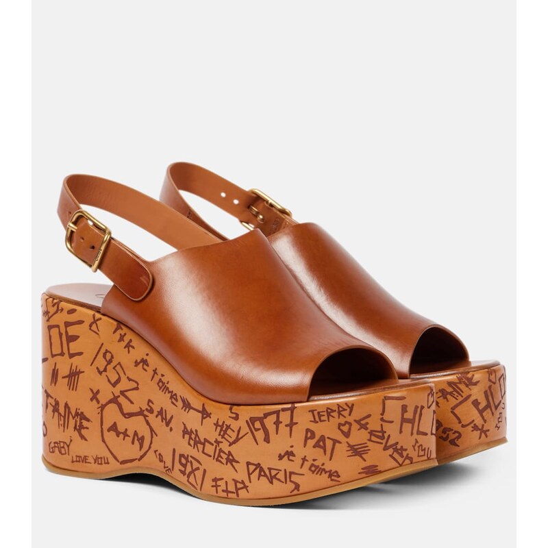 Dámské sandály Chloé Maxime v barvě Ginger Brown
