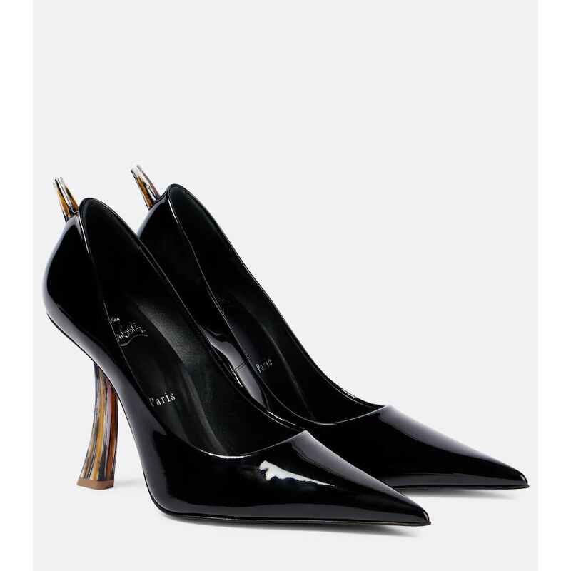 Christian Louboutin Kate Clawmax 100 patent leather pumps