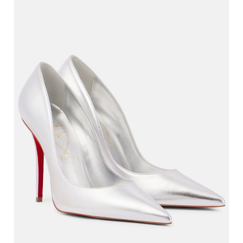 Christian Louboutin Miss Z 100 metallic leather pumps