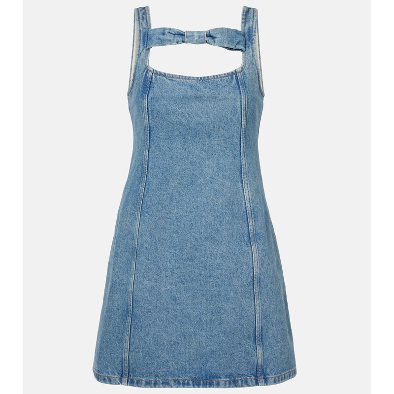 Nina Ricci Bow-detail denim minidress