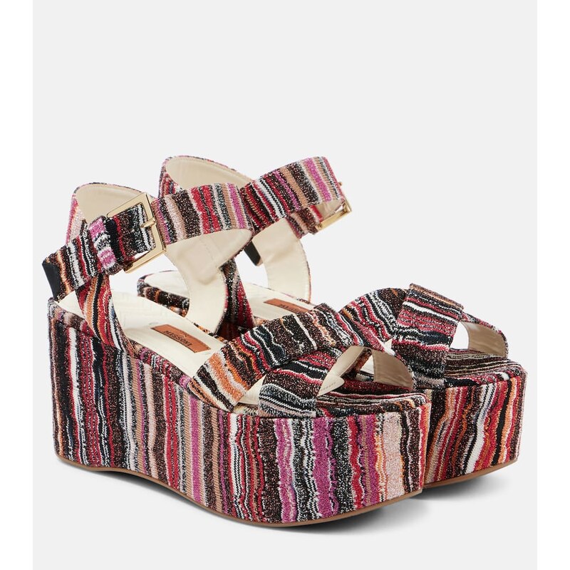 Missoni Julia raschel platform sandals