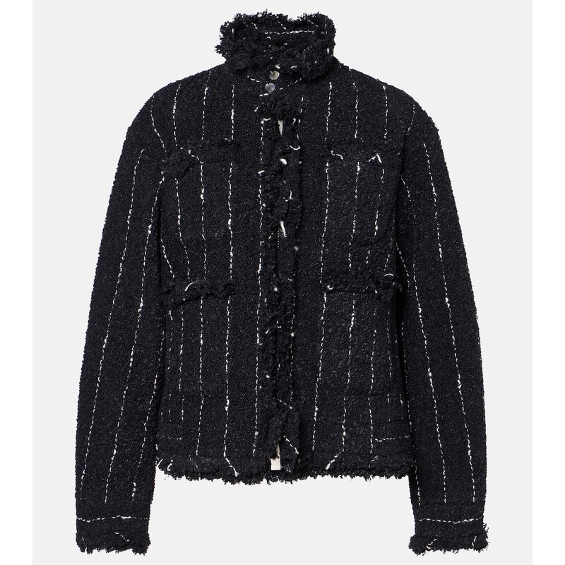 Sacai Striped tweed jacket