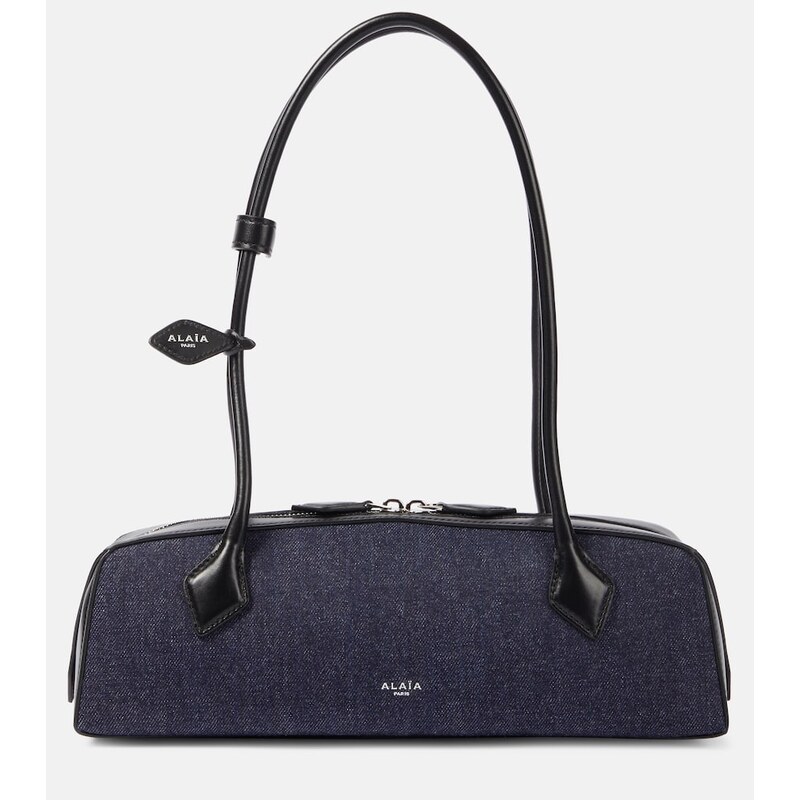 Alaïa Le Teckel Medium denim shoulder bag