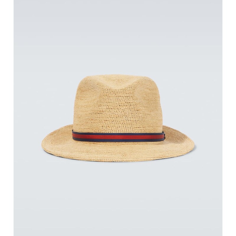 Borsalino Argentina crochet straw Panama hat