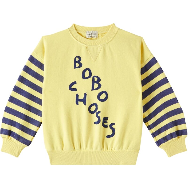 Bobo Choses Logo striped cotton jersey sweatshirt