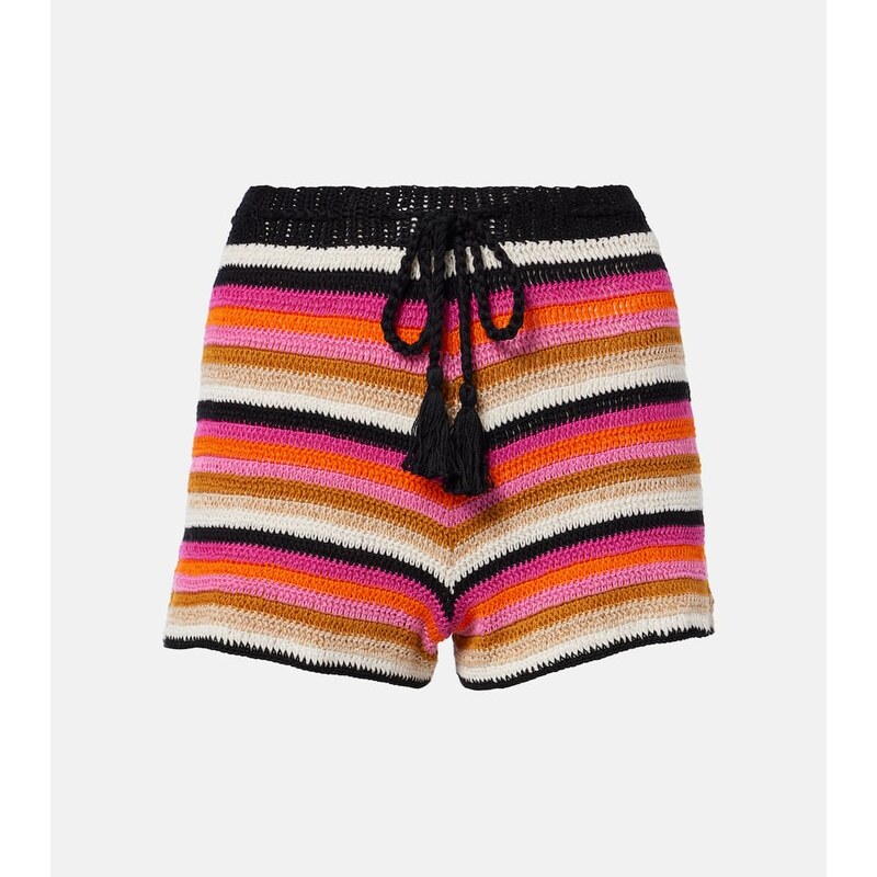 Anna Kosturova Summer cotton crochet shorts