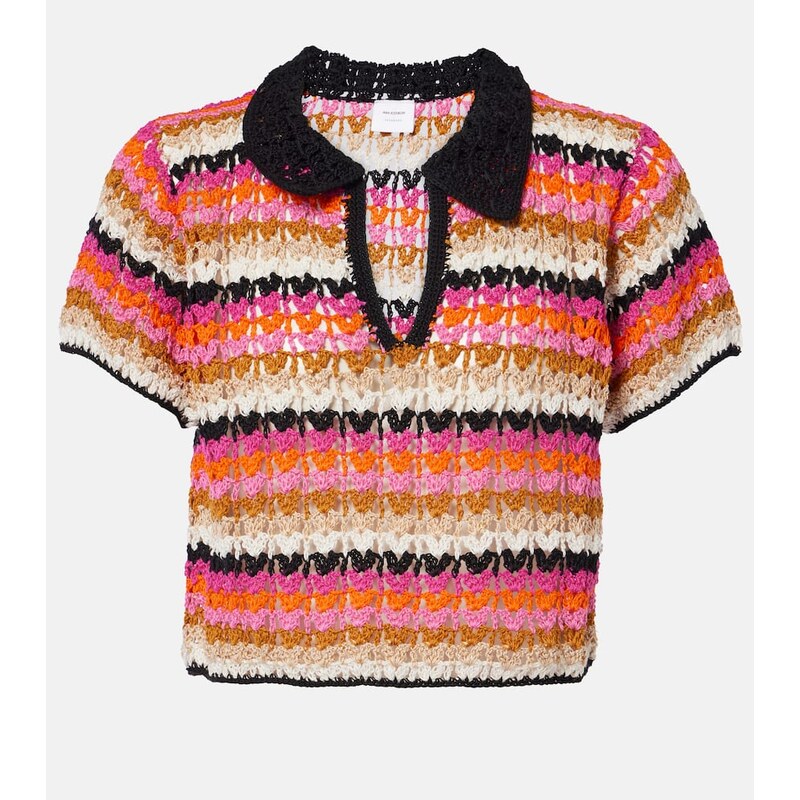Anna Kosturova Summer cotton polo shirt