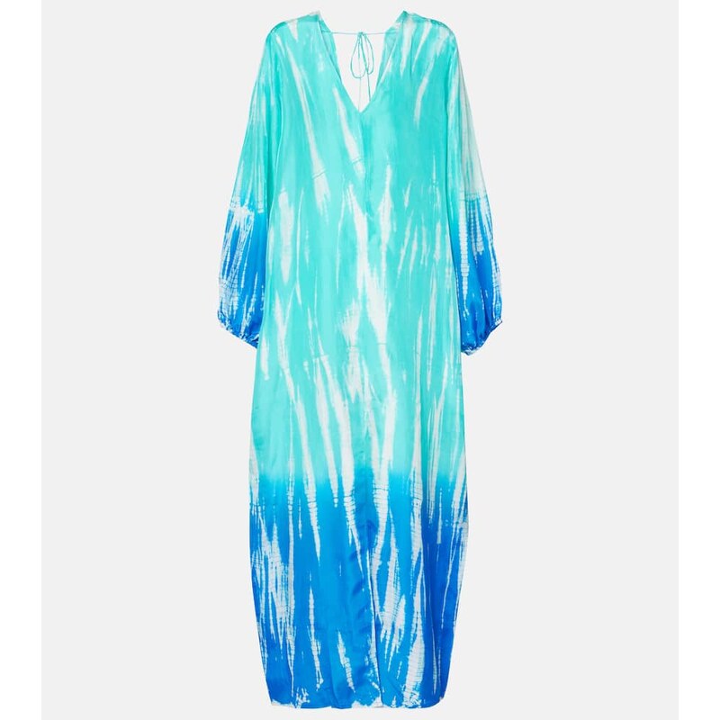 Anna Kosturova OmbrÃ silk maxi dress