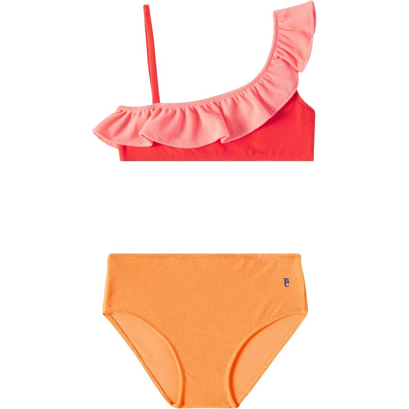 Bobo Choses Ruffled asymmetrical bikini
