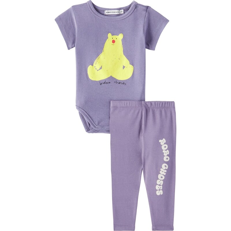 Bobo Choses Baby Hug Me Bear cotton-blend bodysuit and leggings