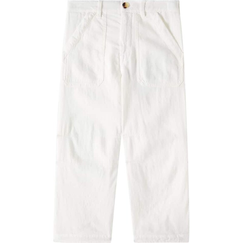 Brunello Cucinelli Kids Dyed linen-blend pants