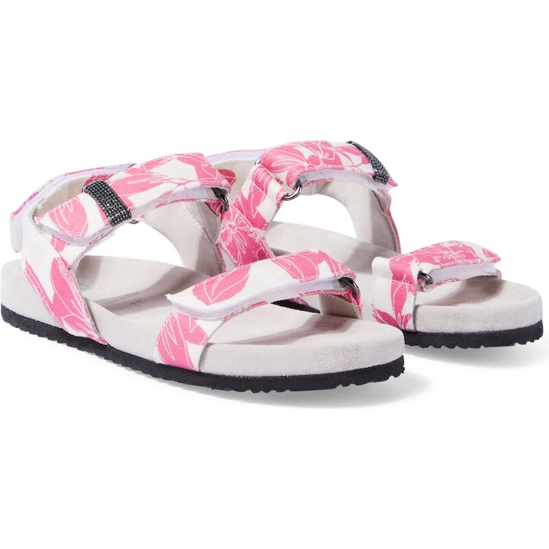 Brunello Cucinelli Kids Monili printed sandals