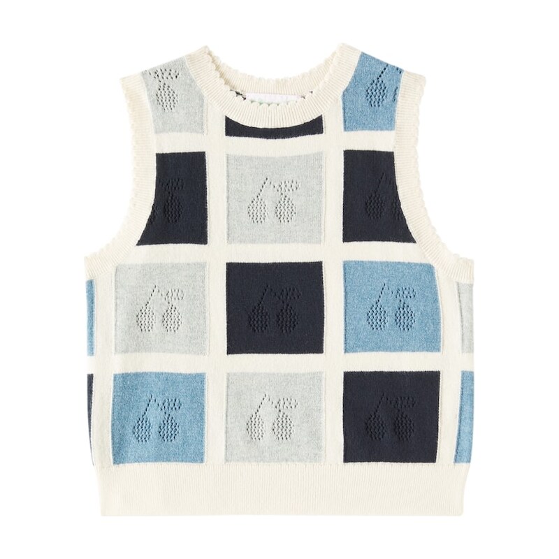 Bonpoint Elda cotton and cashmere sweater vest