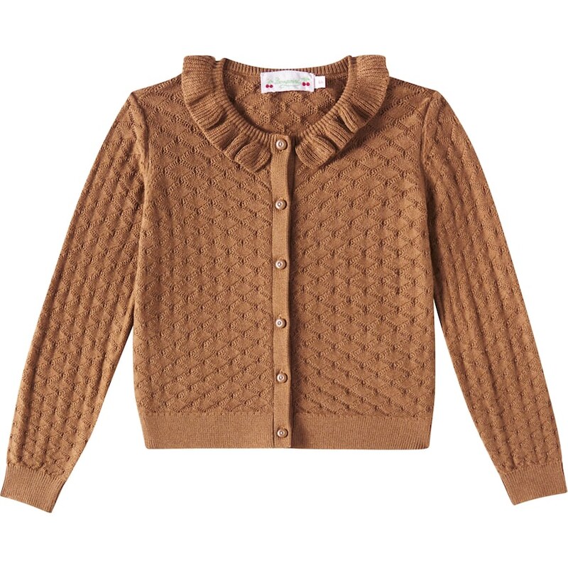 Bonpoint Emy cotton and cashmere cardigan