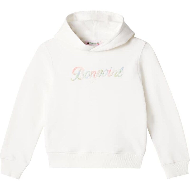 Bonpoint Tita embroidered cotton fleece hoodie