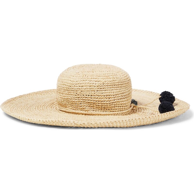 Bonpoint Capeline embroidered raffia sun hat