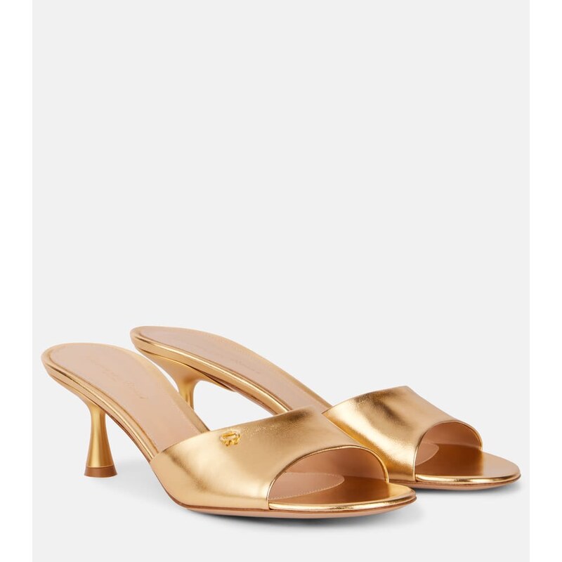 Gianvito Rossi Ascent 55 leather mules