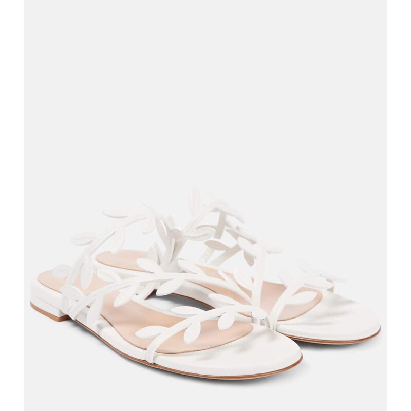 Gianvito Rossi Flavia leather slides