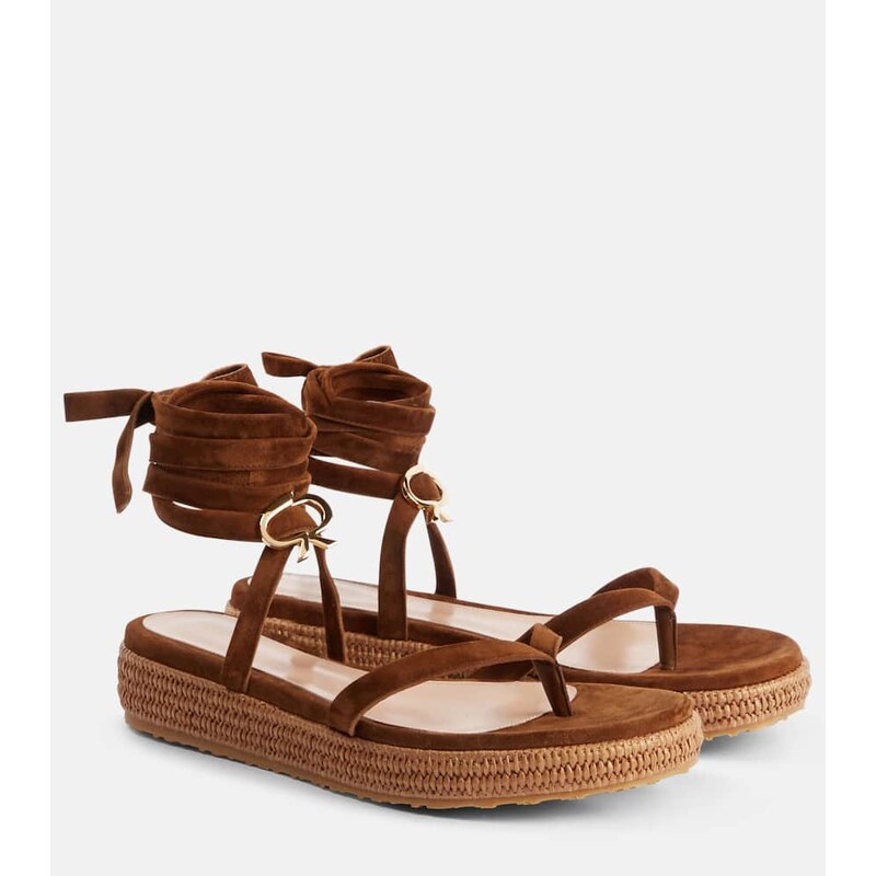 Gianvito Rossi Suede espadrille sandals