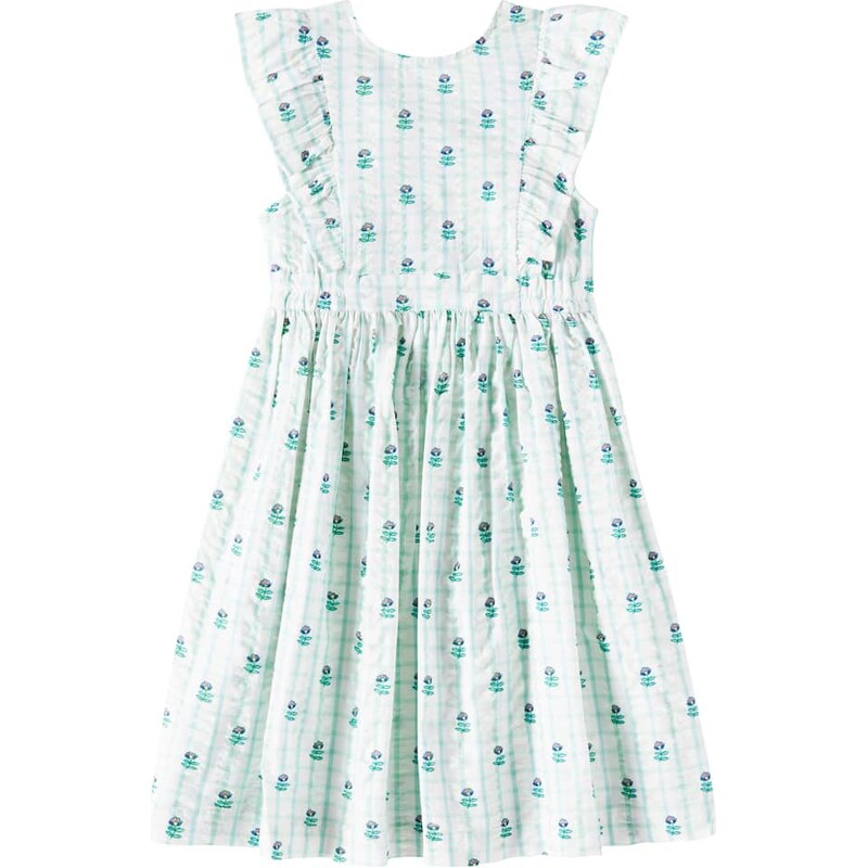 Cera Una Volta Nina ruffled floral cotton dress