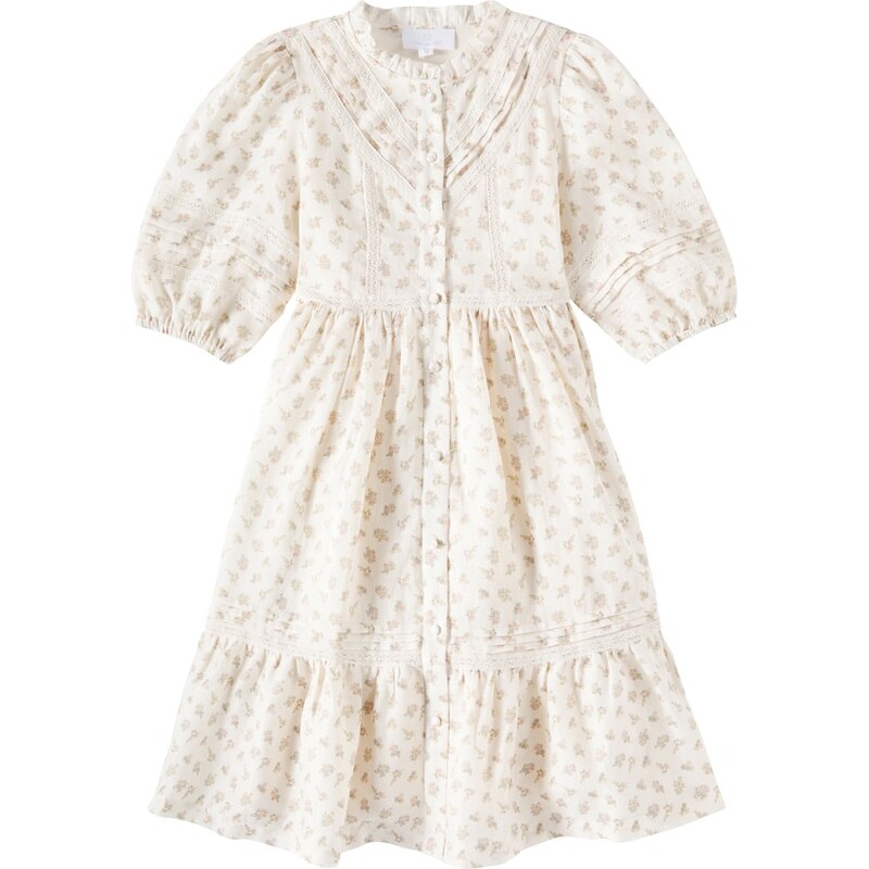Cera Una Volta Madelaine floral ramie dress
