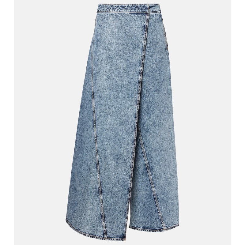 Alaïa Wide-leg wrap jeans