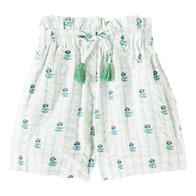Cera Una Volta Gaia floral cotton shorts