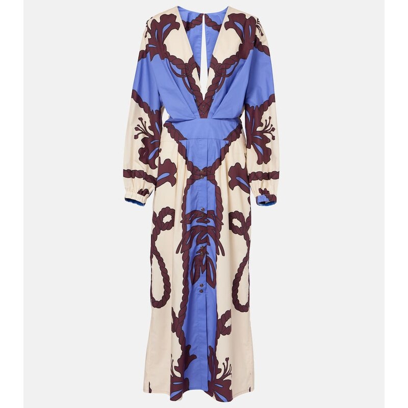 Johanna Ortiz Latitud Marina printed cotton midi dress