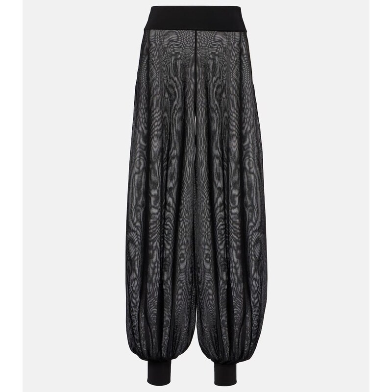 Dámské Alaïa High-rise kalhoty v černé barvě