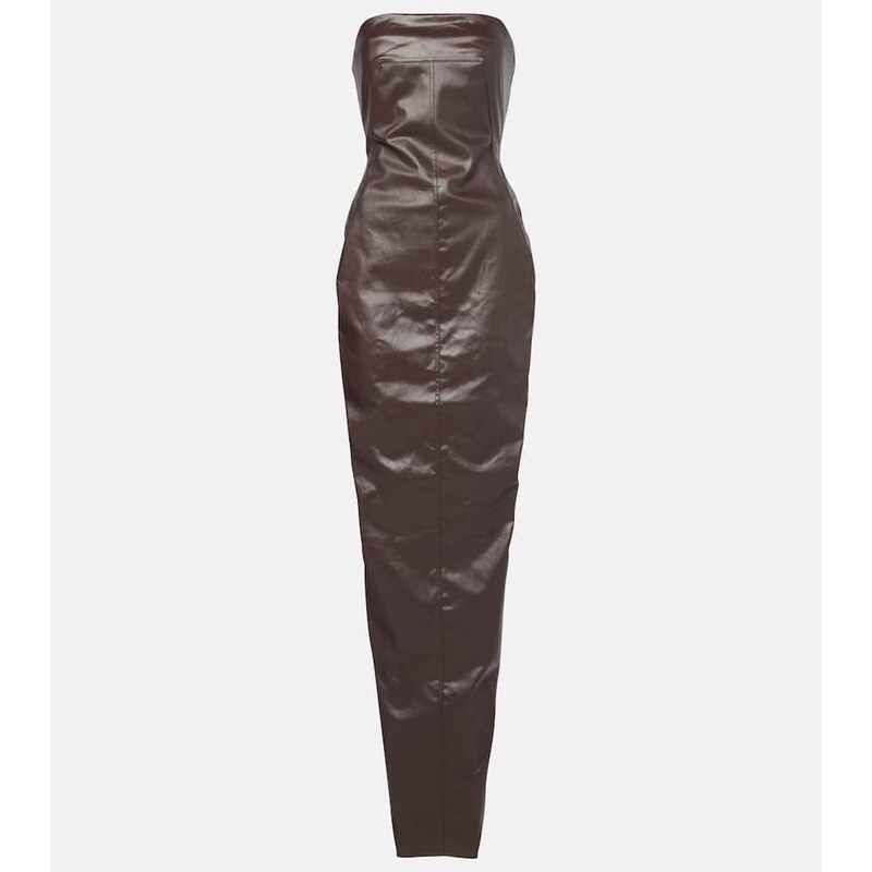 Rick Owens Denim bustier gown