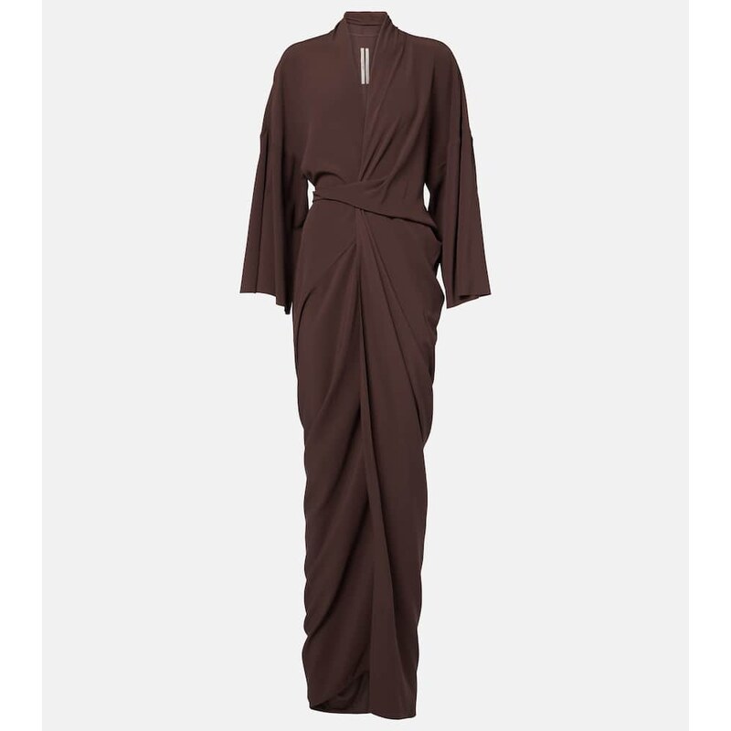 Rick Owens Satin wrap gown