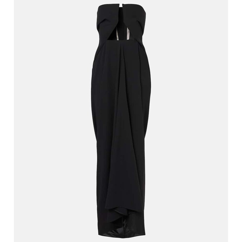 Rick Owens Amphora Prong wool grain de poudre gown