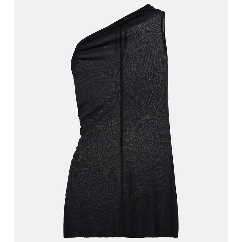 Rick Owens Athena draped one-shoulder top