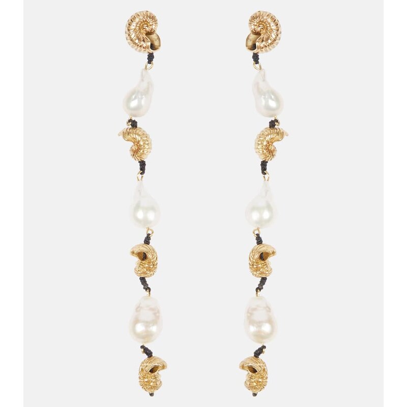 Alémais Reverie drop earrings with pearls