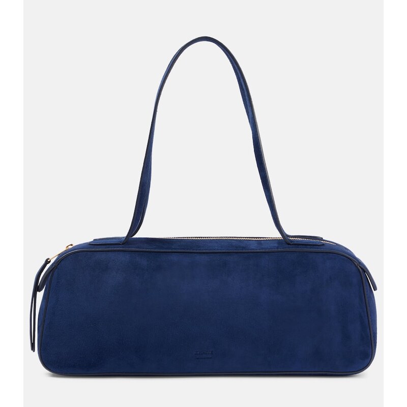 Khaite Simona kabelka z suény barvy Midnight Navy