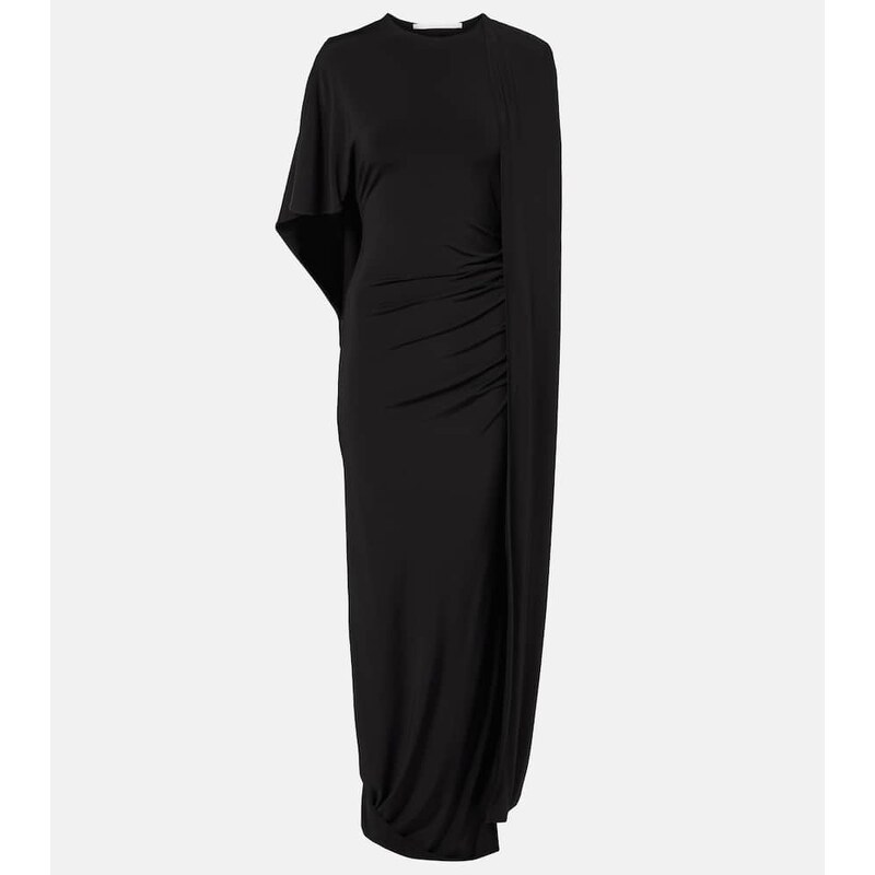 Stella McCartney Caped ruched gown