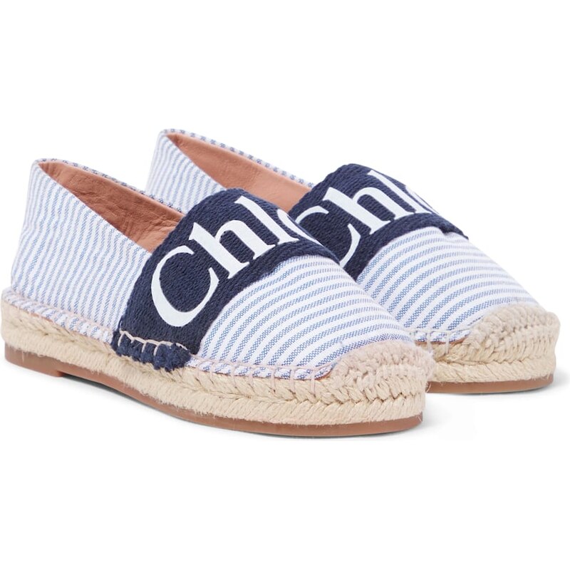 Chloé Kids Logo striped sandals