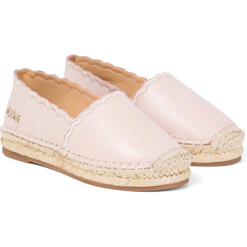 Chloé Kids Leather espadrilles
