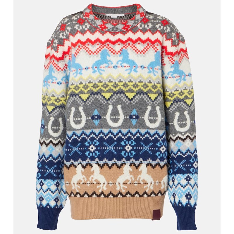 Stella McCartney Fair Isle intarsia wool sweater