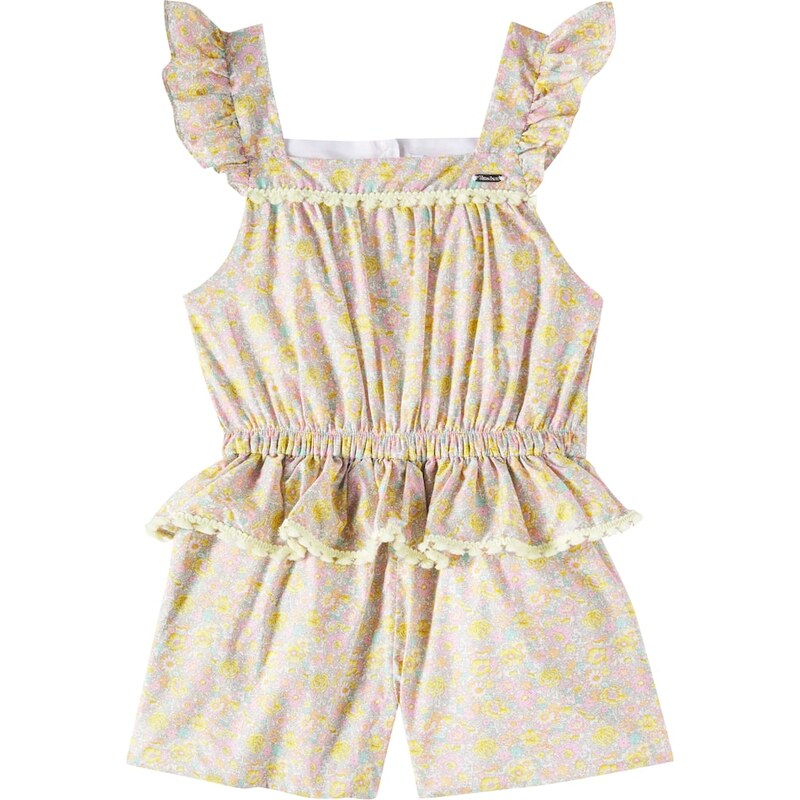 Patachou Floral cotton poplin romper