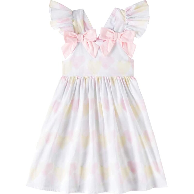 Patachou Ruffled printed cotton dress