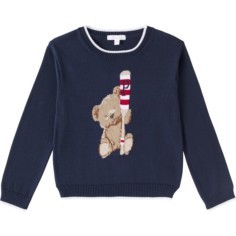 Patachou Intarsia cotton sweater