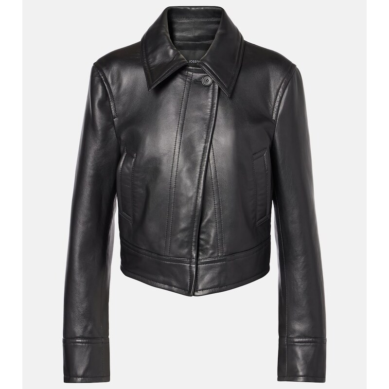 Joseph Caron cropped leather jacket