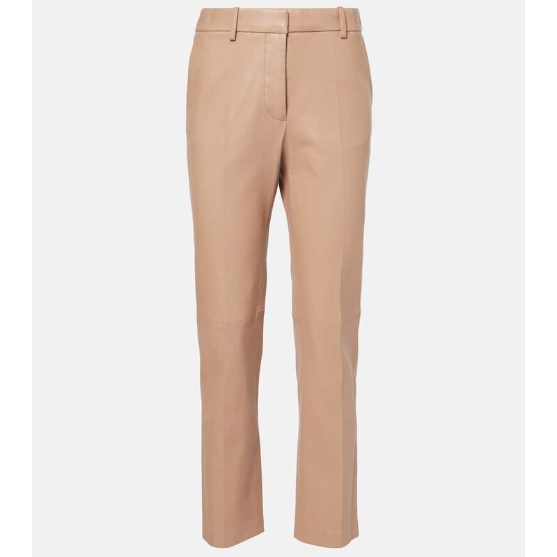 Joseph Coleman leather straight pants