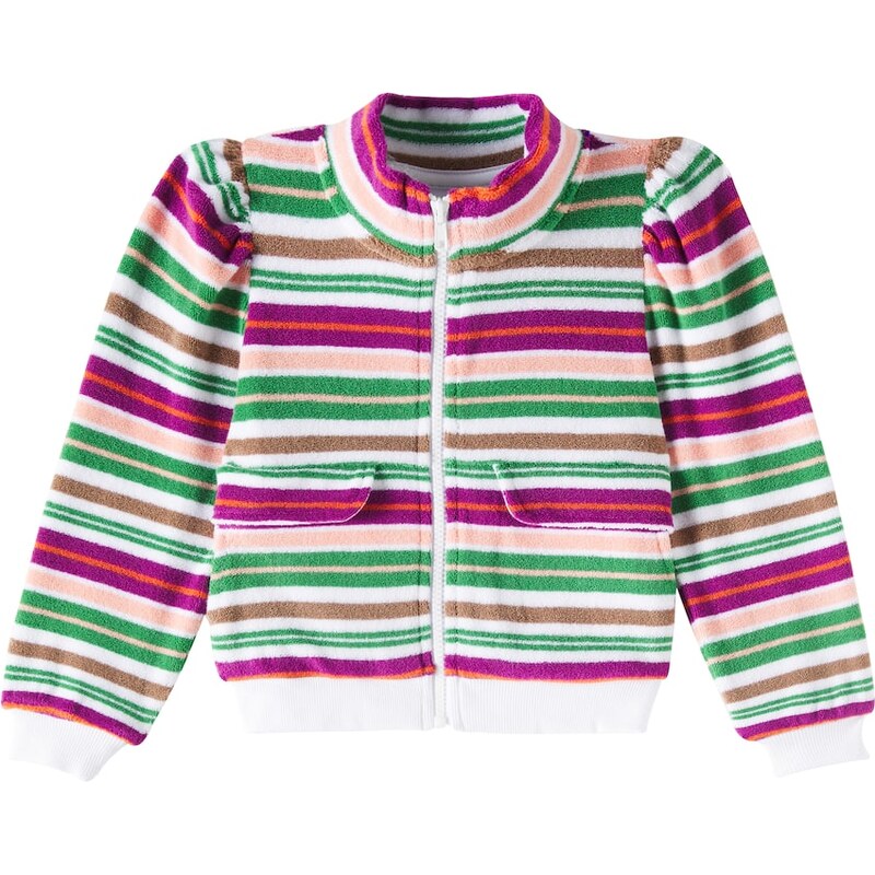 Molo Malika striped cotton-blend jacket
