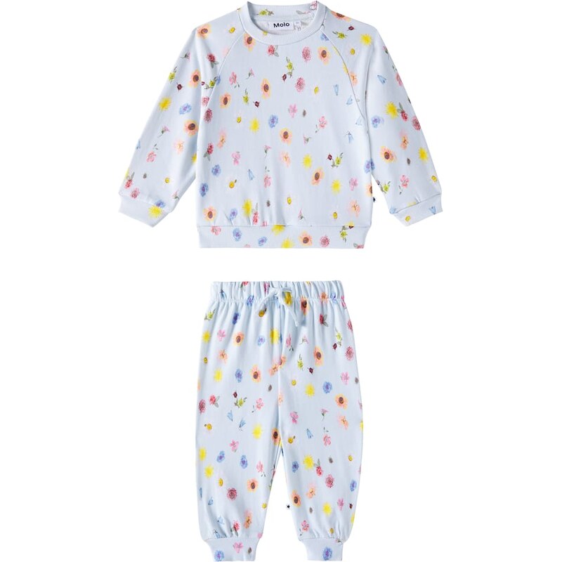 Molo Baby Disc cotton sweatshirt and sweatpants set
